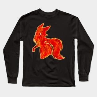 Shadow Fox Fire Long Sleeve T-Shirt